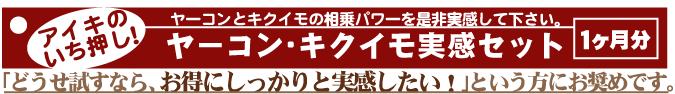 ヤーコン・キクイモ実感セット1ヶ月分